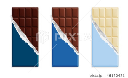 Milk chocolate bar in a blue wrapper Milk chocolate bar in a blue wrapper 46150421