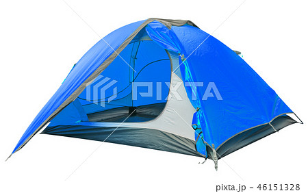 Blue open tourist tent Blue open tourist tent 46151328