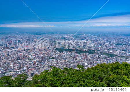 《北海道》札幌市のパノラマ風景・藻岩山より 46152492