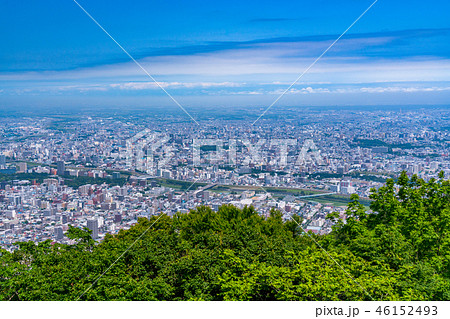 《北海道》札幌市のパノラマ風景・藻岩山より 46152493