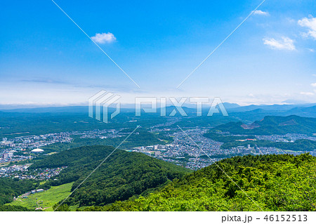 《北海道》札幌市のパノラマ風景・藻岩山より 46152513