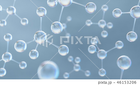 3D Rendering Atom or Molecule Structure 46153206