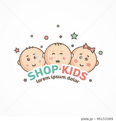 kids logo design template. 46153369