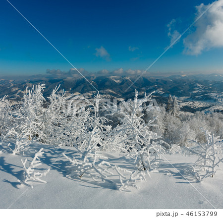 Winter mountain snowy landscape 46153799