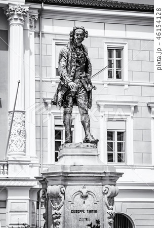 Giuseppe Tartini statue in Piran, colorless 46154128