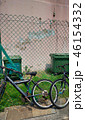 街角の風景 自転車 フェンス ごみ箱 Street corner  Bicycle 46154332