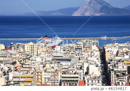Patra, view of the city and the port from above 46154817