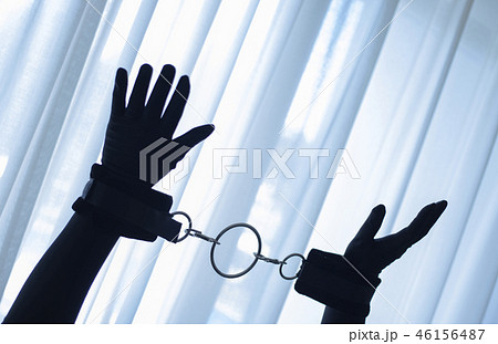 Fetish bondage tied hands woman Fetish bondage tied hands woman 46156487