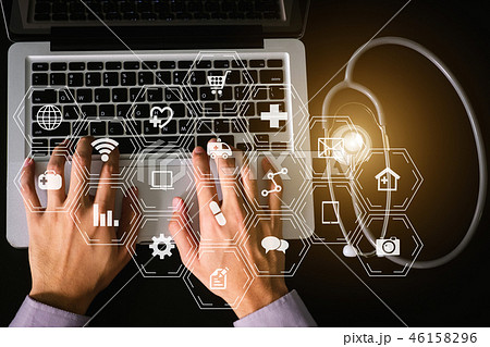 desk work office medical technology concept. 46158296