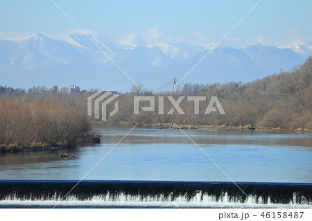 十勝川千代田堰堤からの眺望 46158487