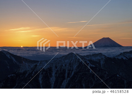 富士山とご来光 46158528