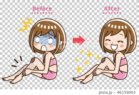 足　脱毛　ビフォー　アフター 46159003
