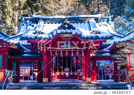 箱根神社御本殿　降雪 46160537