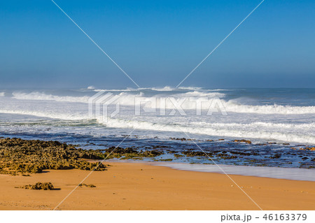 Waves of surf stormy Atlantic near Safi Waves of surf stormy Atlantic near Safi 46163379