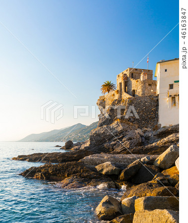 Castle della Dragonara, Dragon Castle. Camogli, Liguria, Italy 46163847