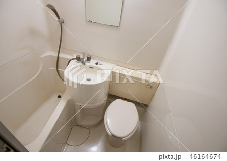 賃貸のユニットバスの写真素材