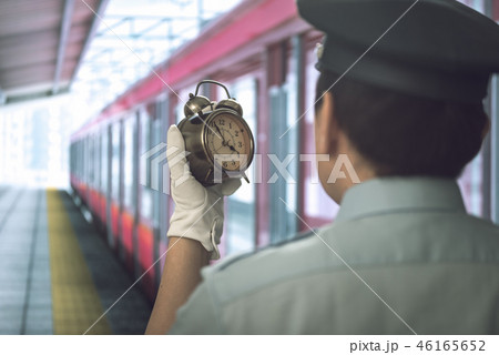 駅イメージ（撮影用に制作した駅施設・電車） 46165652
