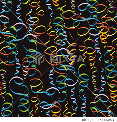 Multicolored serpentine on black.  46166053