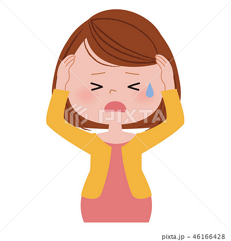 妊婦 頭痛　パニック 46166428