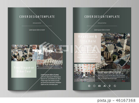 Business templates for brochure, magazine, flyer, report. Cover design template, abstract vector 46167368