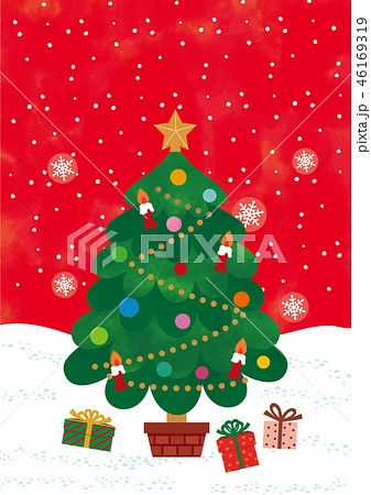 クリスマス素材 グリーティングカード クリスマスカード ベクター素材のイラスト素材