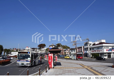 茨城県 常陸太田駅前の街並み 46169922