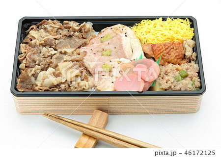 牛豚鶏の味くらべ弁当 46172125