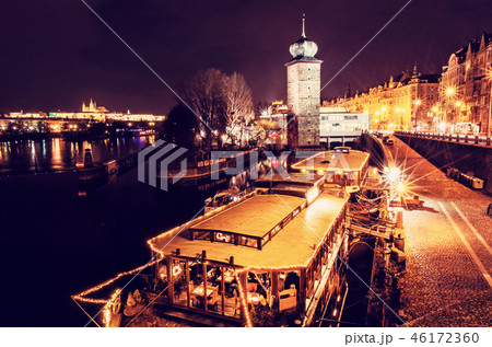Sitkov water tower and boat restaurant, Prague Sitkov water tower and boat restaurant, Prague 46172360