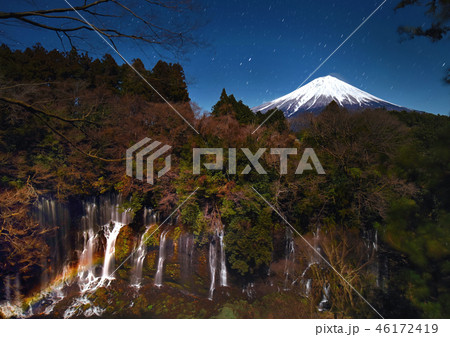 富士と月虹 富士と月虹 46172419
