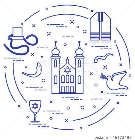 Jewish symbols 46172496