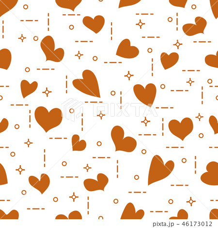 Cute seamless pattern with hearts Valentine's 46173012