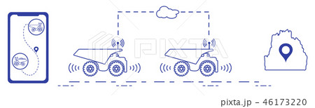 Smart transportations and trucking 46173220