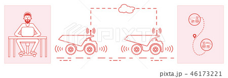 Smart transportations and trucking 46173221
