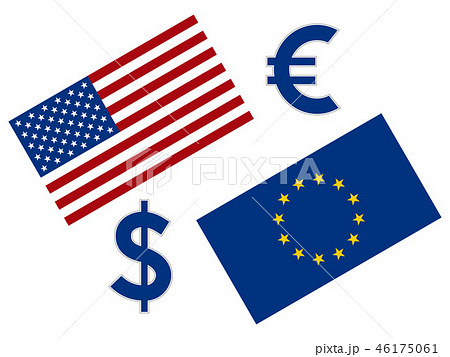 EURUSD forex currency pair illustration. 46175061