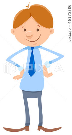 young man or businessman cartoon character young man or businessman cartoon character 46175286
