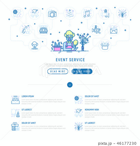 Event services: clown with balloons and hat Event services: clown with balloons and hat 46177230