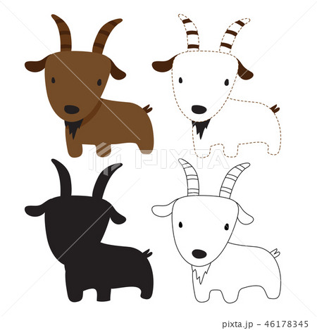 goat worksheet vector design goat worksheet vector design 46178345