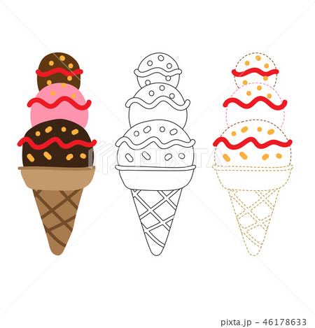 ice cream worksheet vector design 46178633