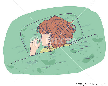 うつぶせ寝/女性 46179363