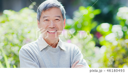 old man smile to you old man smile to you 46180493