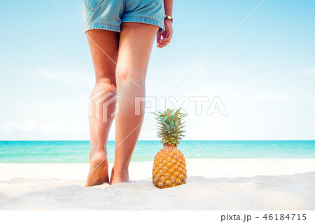 Relaxation on beach Relaxation on beach 46184715