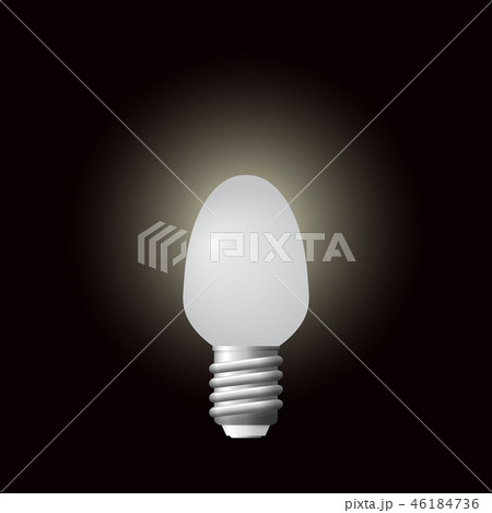 Glowing LED bulb in dark background. 46184736