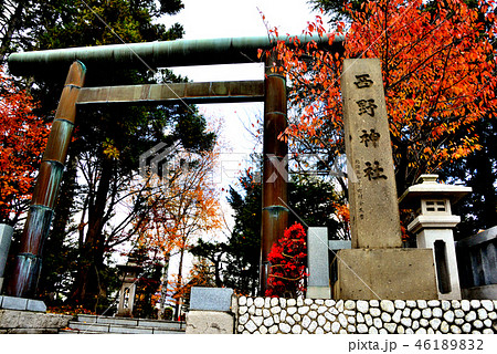 札幌市西野神社の鳥居と社号碑 札幌市西野神社の鳥居と社号碑 46189832
