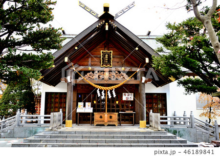 札幌市西野神社の拝殿 46189841