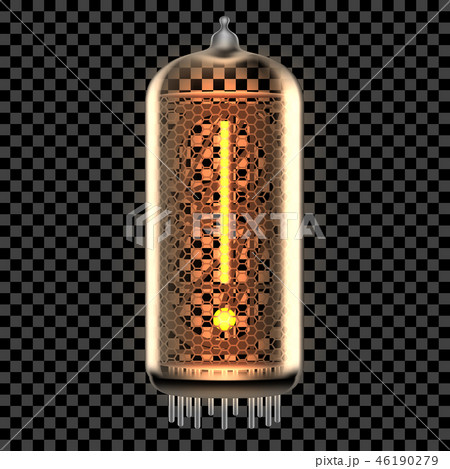 Nixie tube indicator lamp with symbol 46190279