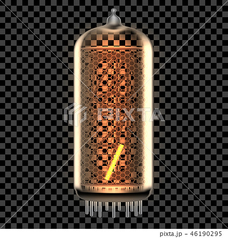 Nixie tube indicator lamp with symbol 46190295