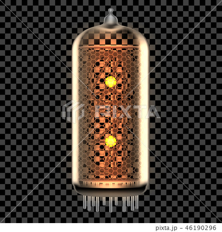 Nixie tube indicator lamp with symbol 46190296
