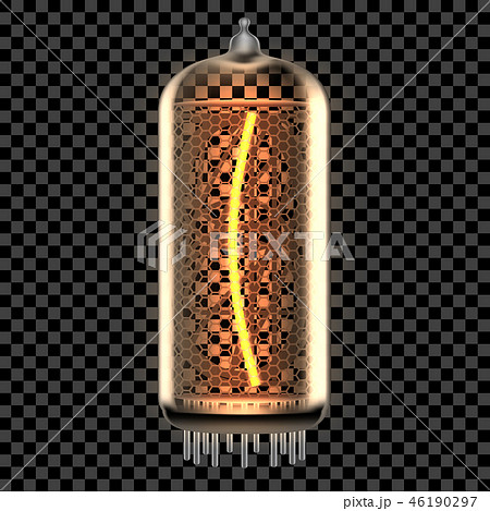 Nixie tube indicator lamp with symbol 46190297