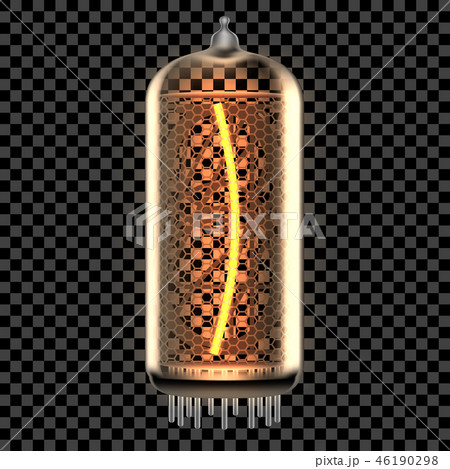 Nixie tube indicator lamp with symbol 46190298