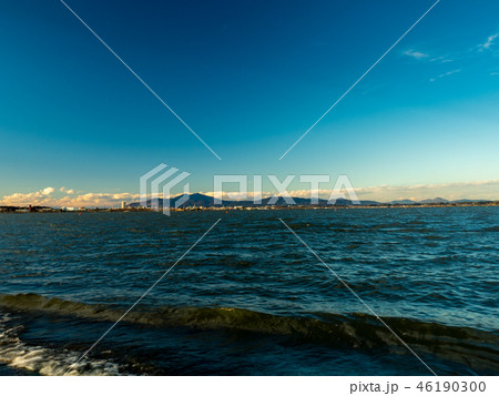 霞ヶ浦湖畔から見た筑波山 霞ヶ浦湖畔から見た筑波山 46190300